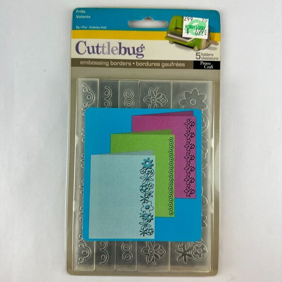 Cuttlebug Embossing Borders By Provo Craft - 5 Folders 5.75"Floral Designs - Picture 1 of 1
